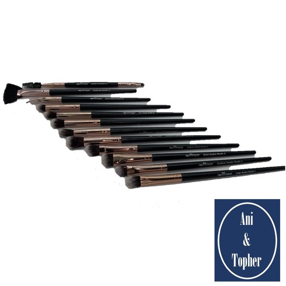Other - Professional Makeup Brushes - Set of 12